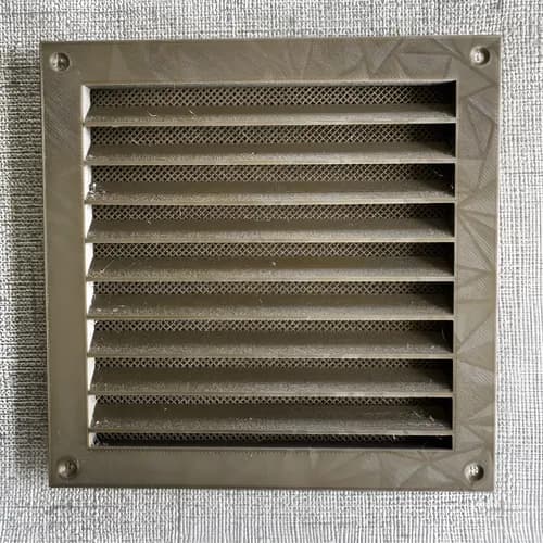 Rejilla Ventilación 15x15 Con Mosquitero Para Hueco 13x13 Bronce Triángulos